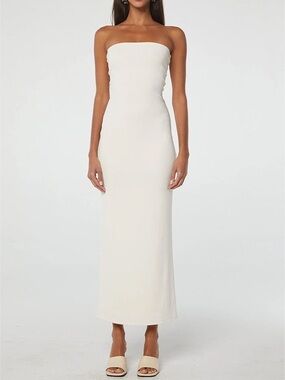 The Line by K Strapless Jace Dress in Slate Vanilla Size M